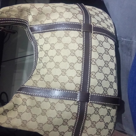 Gucci Royal GG Canvas Leather Hobo Bag(Brown) - Picture 2 of 4